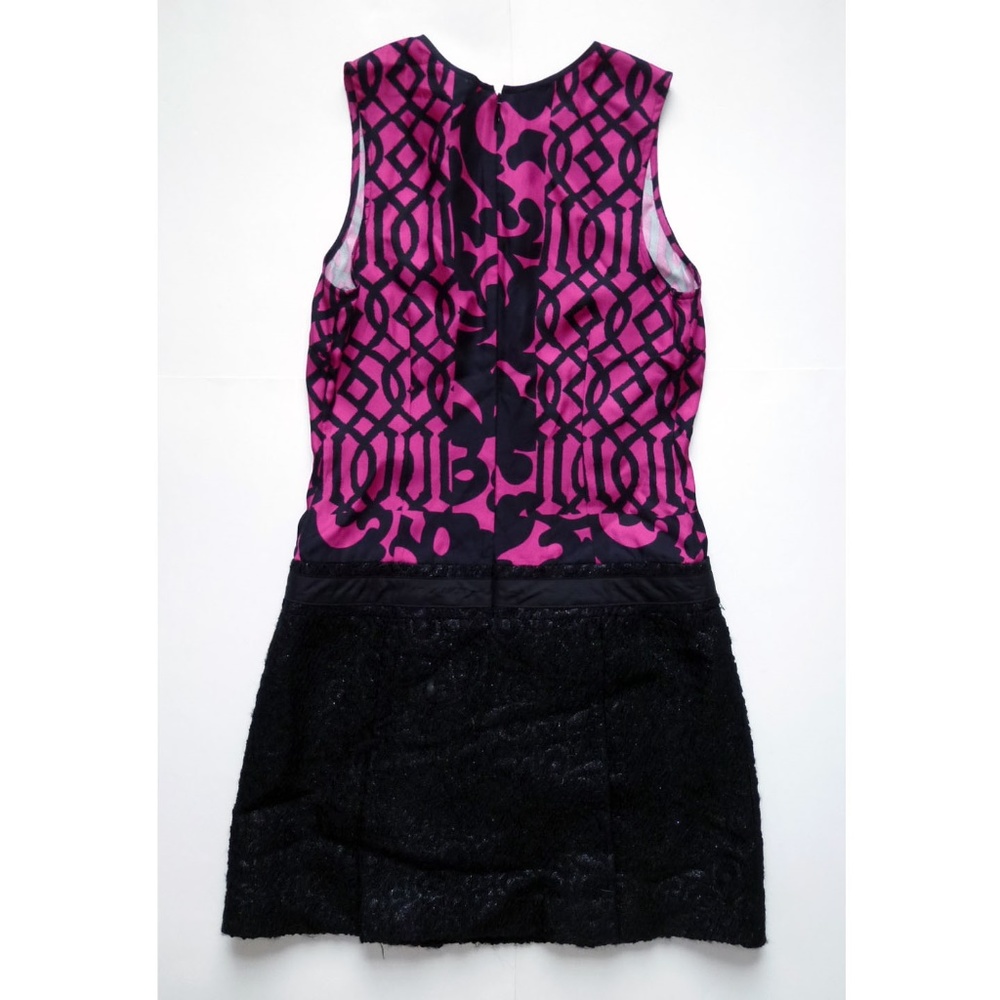 EUC Magenta/Black Dropwaist Dress by Tracy Reese - Picture 2 of 2